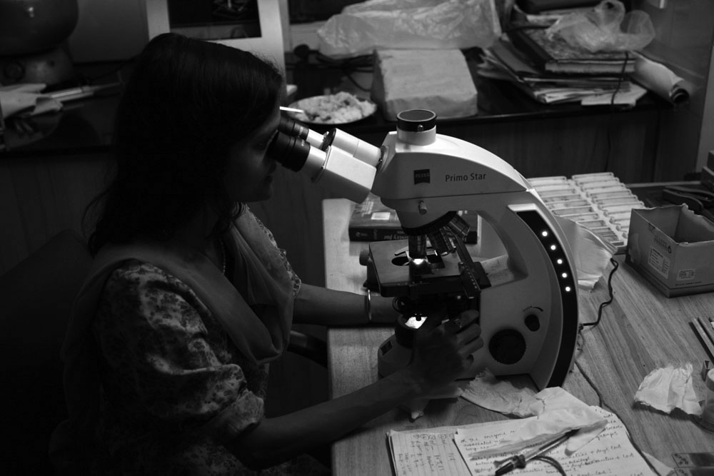 Sambhavna Clinic 11. In the lab